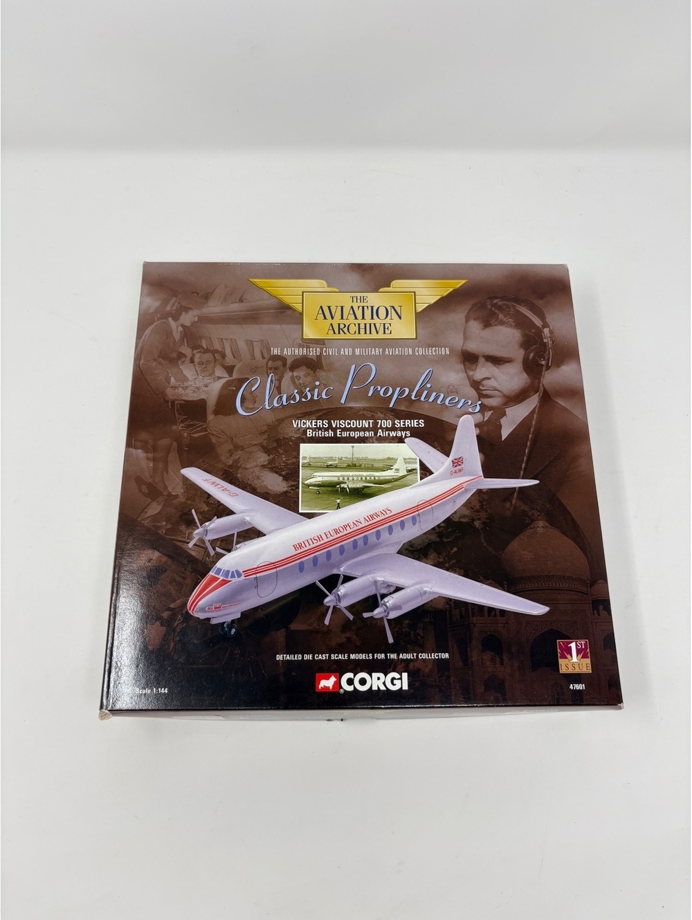 Corgi 47601 BEA Vickers Viscount 700 G-ALWF 1:144 Diecast Model Airplane